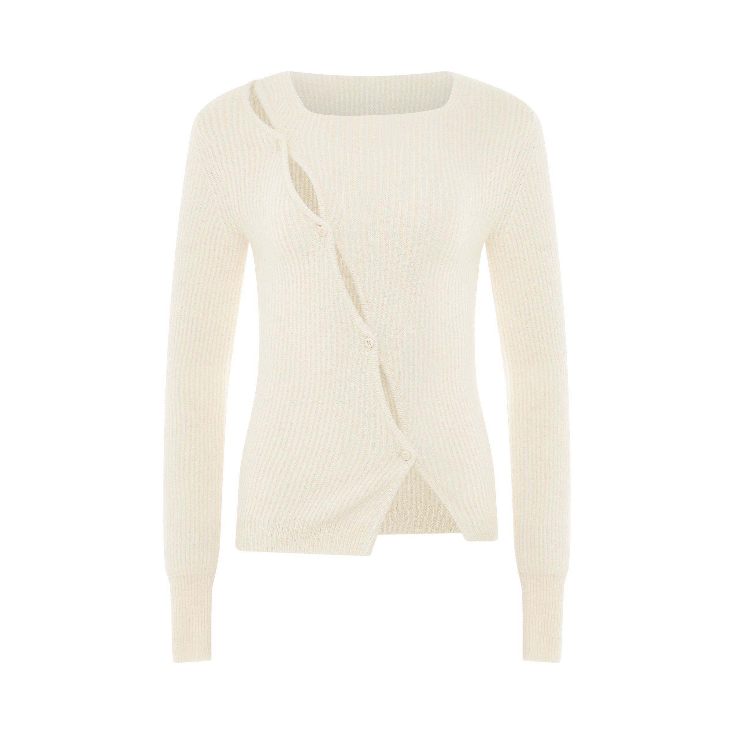 Shop Jacquemus Pau Asymmetric Cardigan