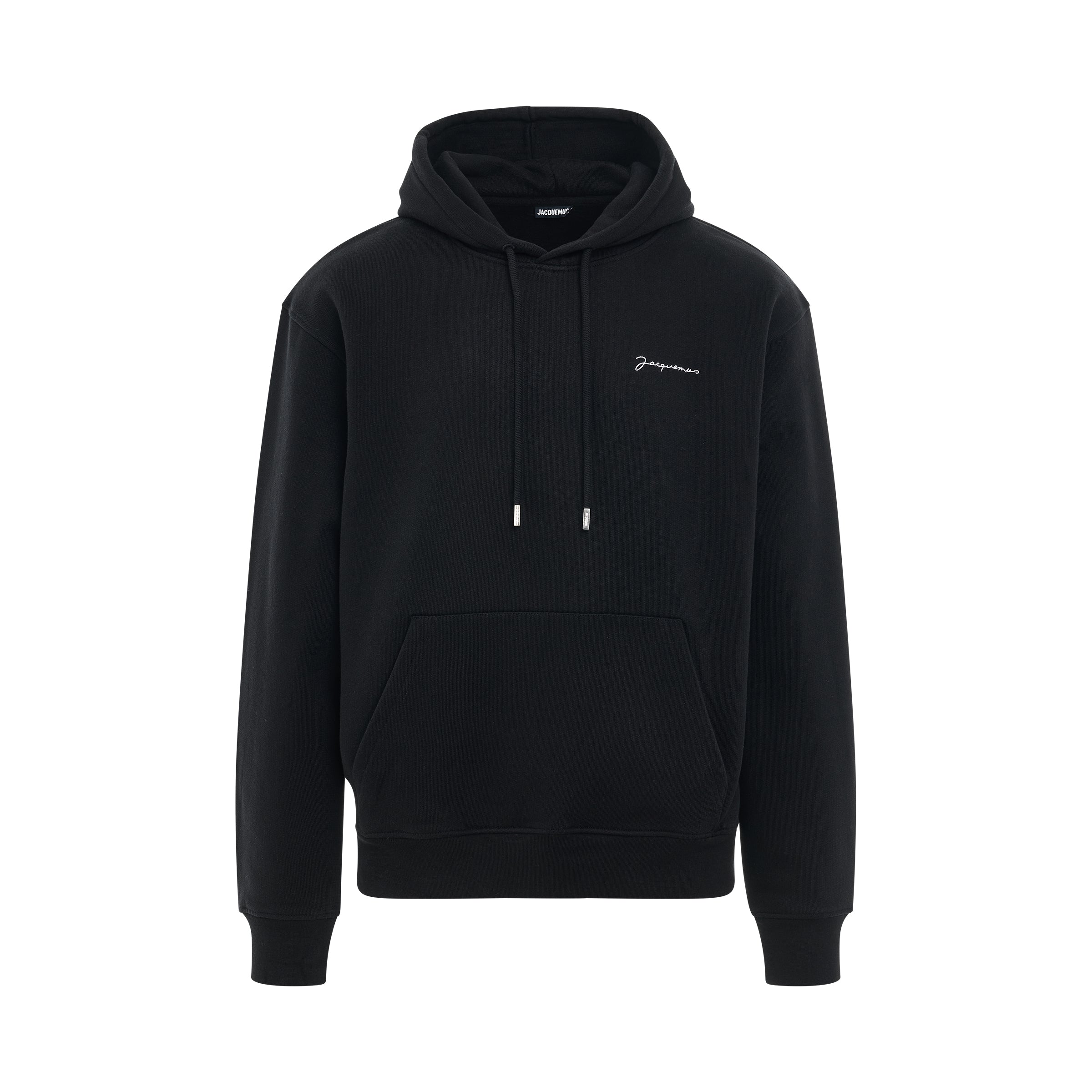 Shop Jacquemus Brode Embroidered Logo Hoodie