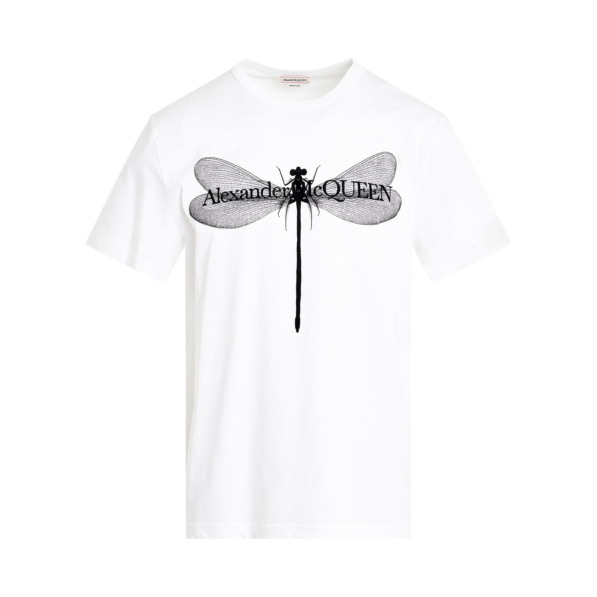 Shop Alexander Mcqueen Dragonfly Print T-shirt