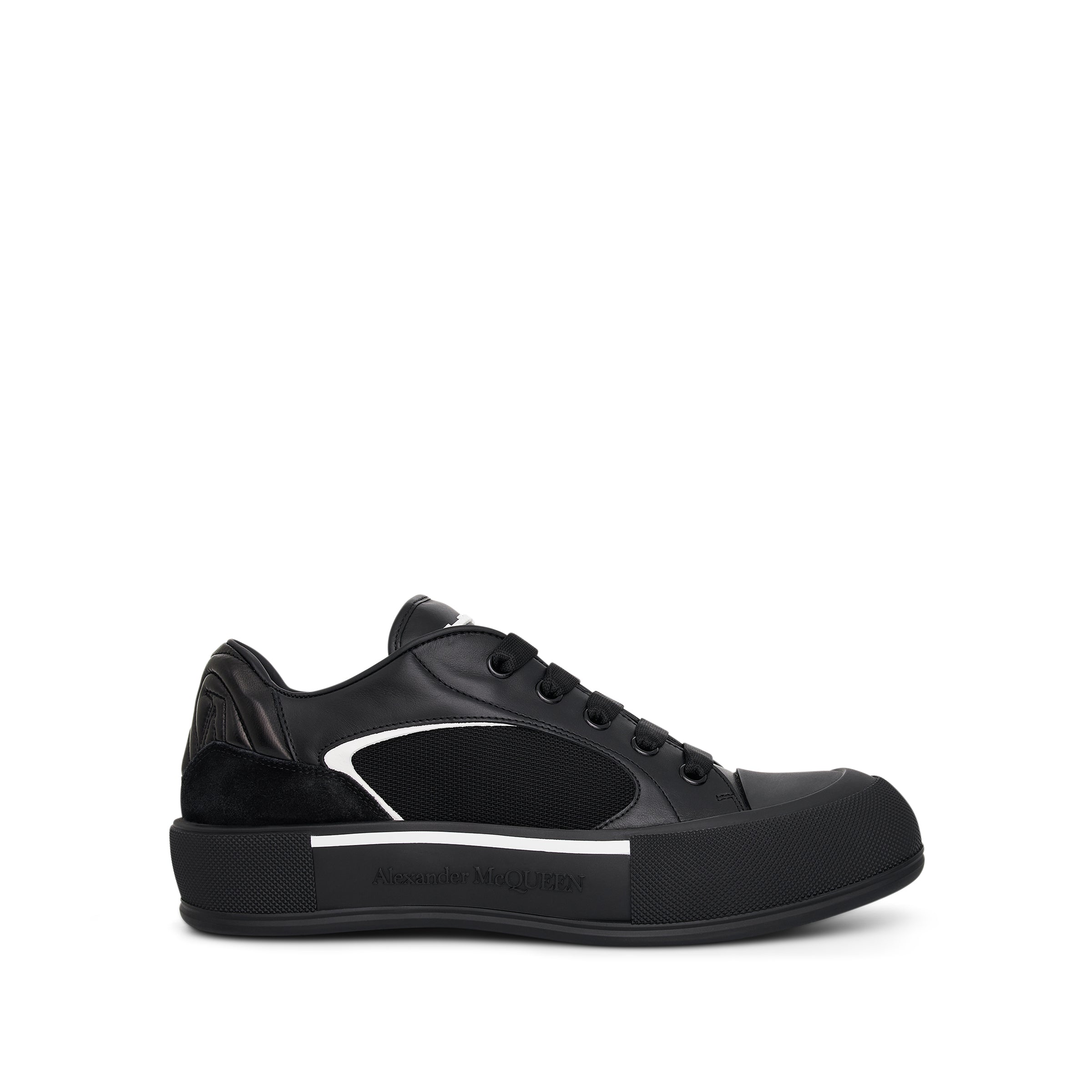 Shop Alexander Mcqueen New Deck Lace-up Plimsoll Sneaker