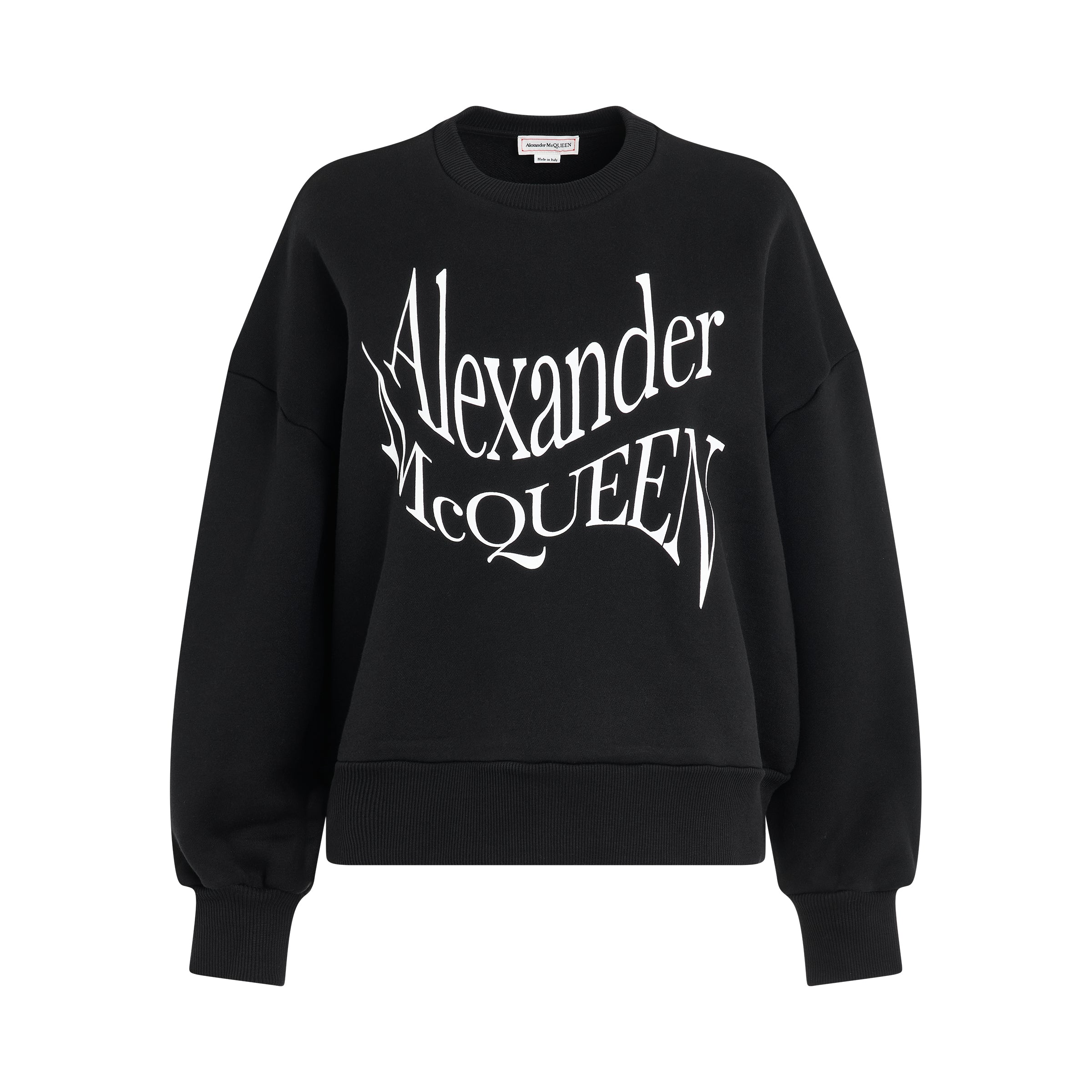 Shop Alexander Mcqueen Warped Print Sweatshirt