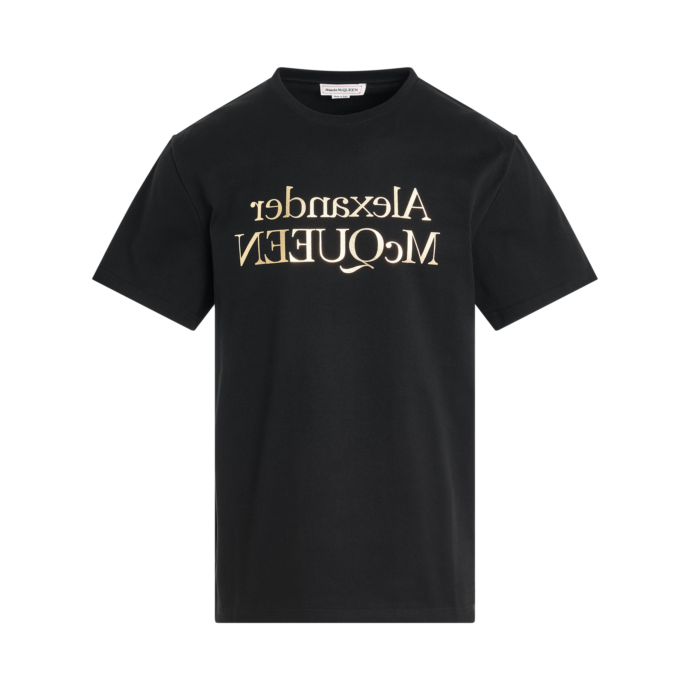 Shop Alexander Mcqueen Foil Print T-shirt