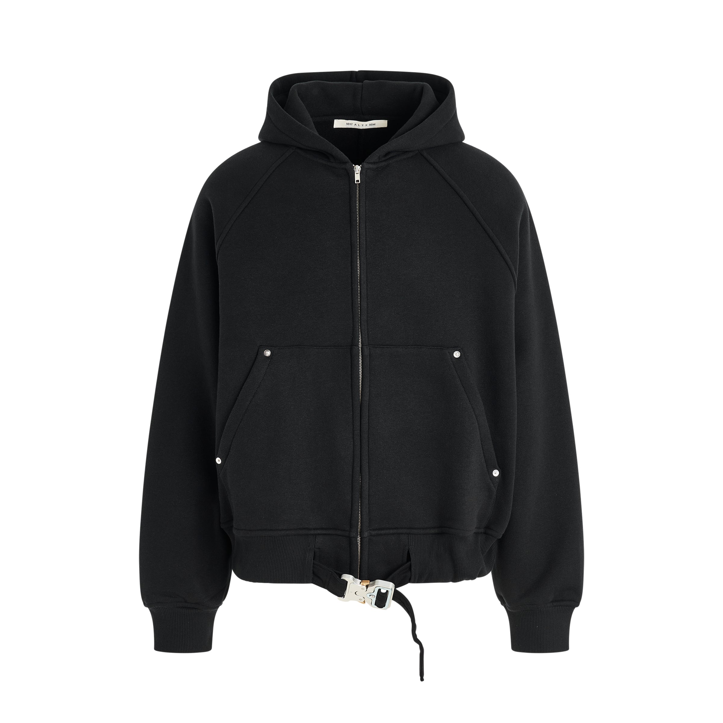 Shop Alyx Belted Buckle Zip Hoodie