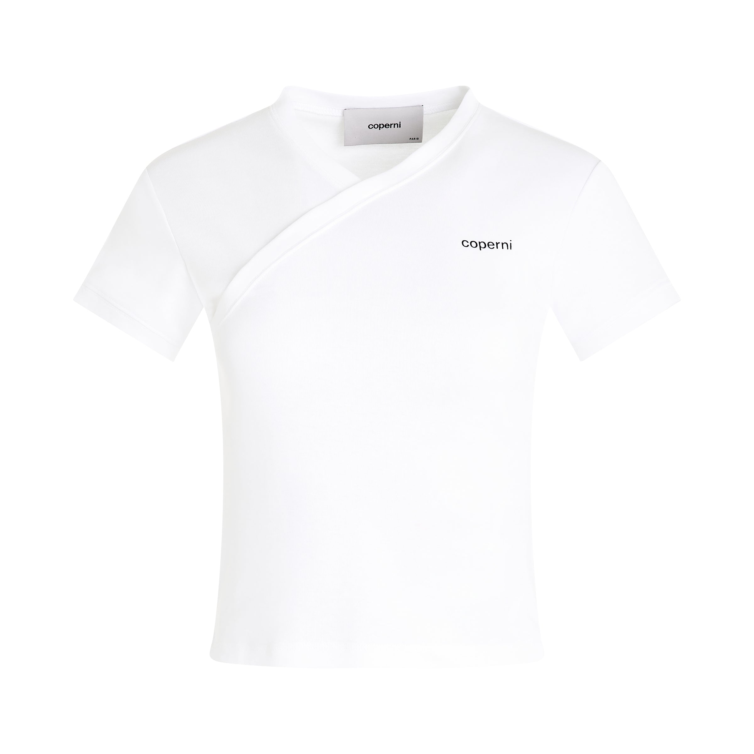 Shop Coperni V Neck Line T-shirt