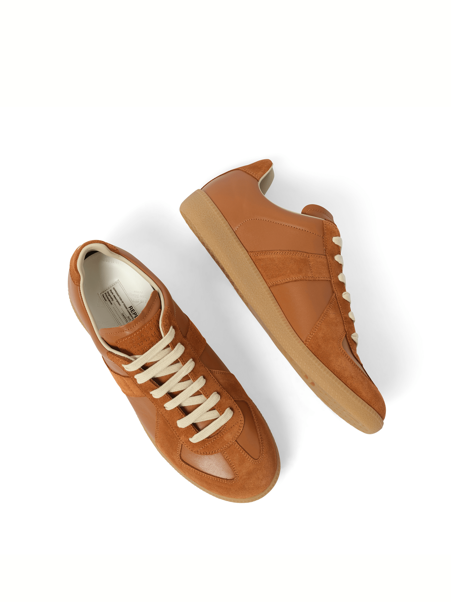 Maison Margiela Men Replica Sneakers In Brown
