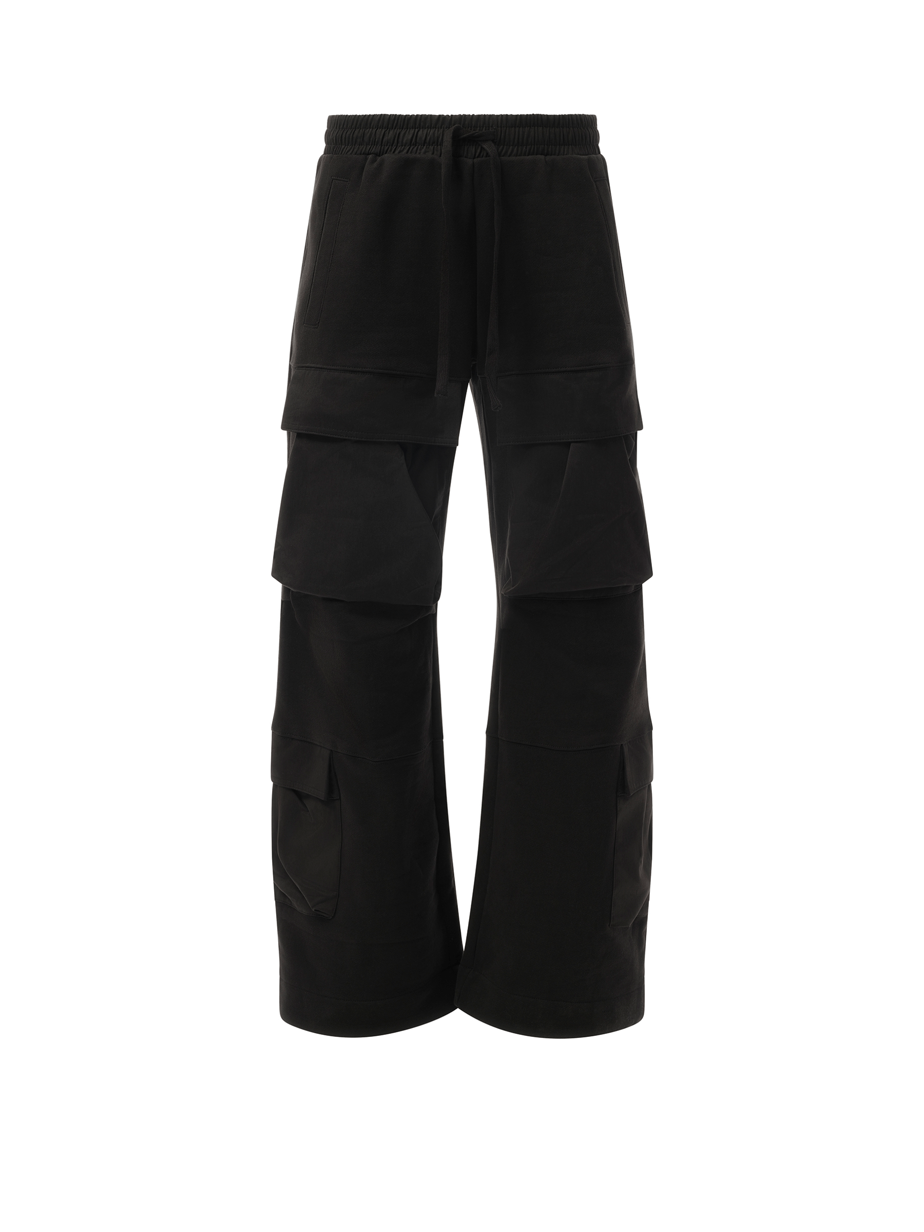 Entire Studios Black Utility Sweatpants In Soot