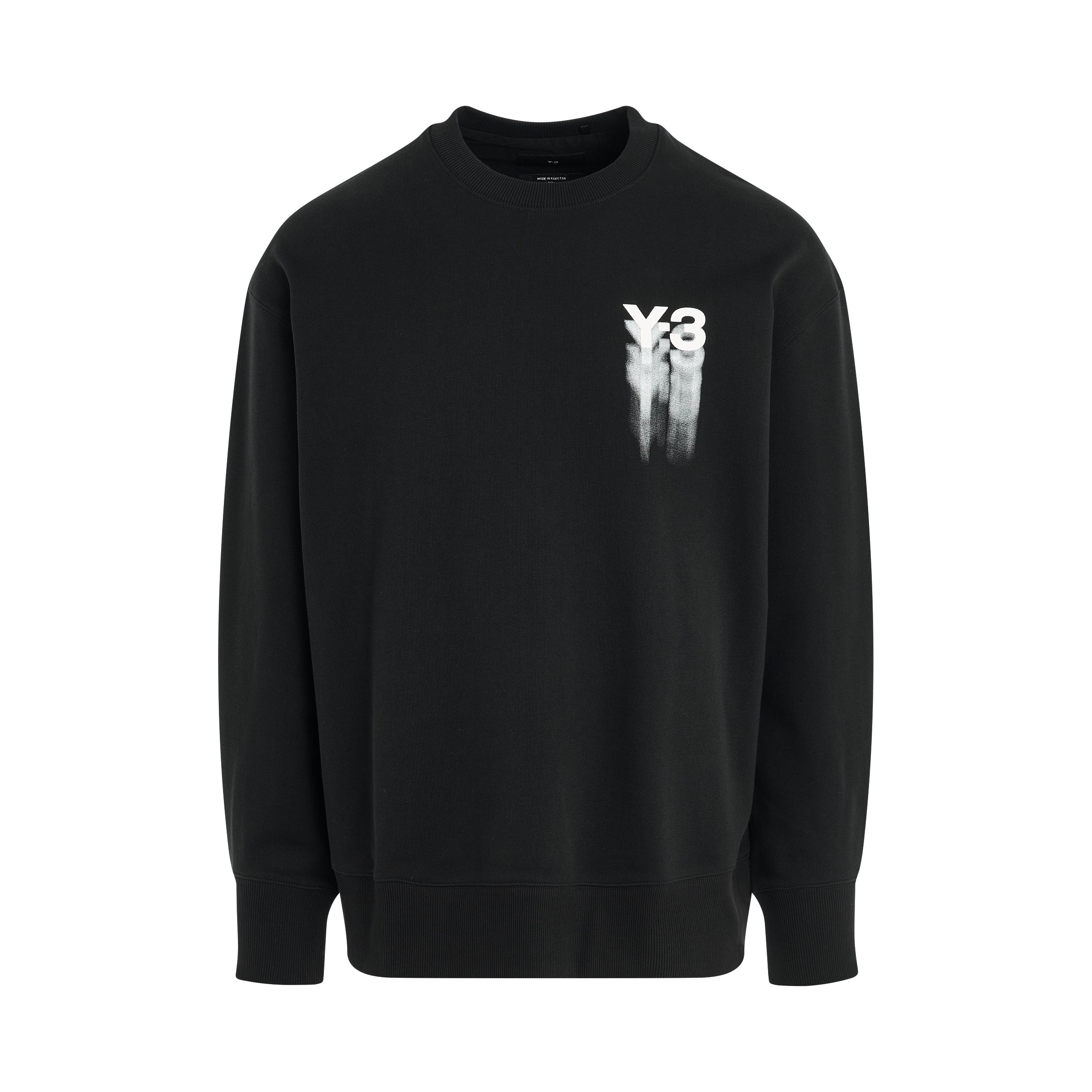 Shop Y-3 Blurry Logo Sweatshirt