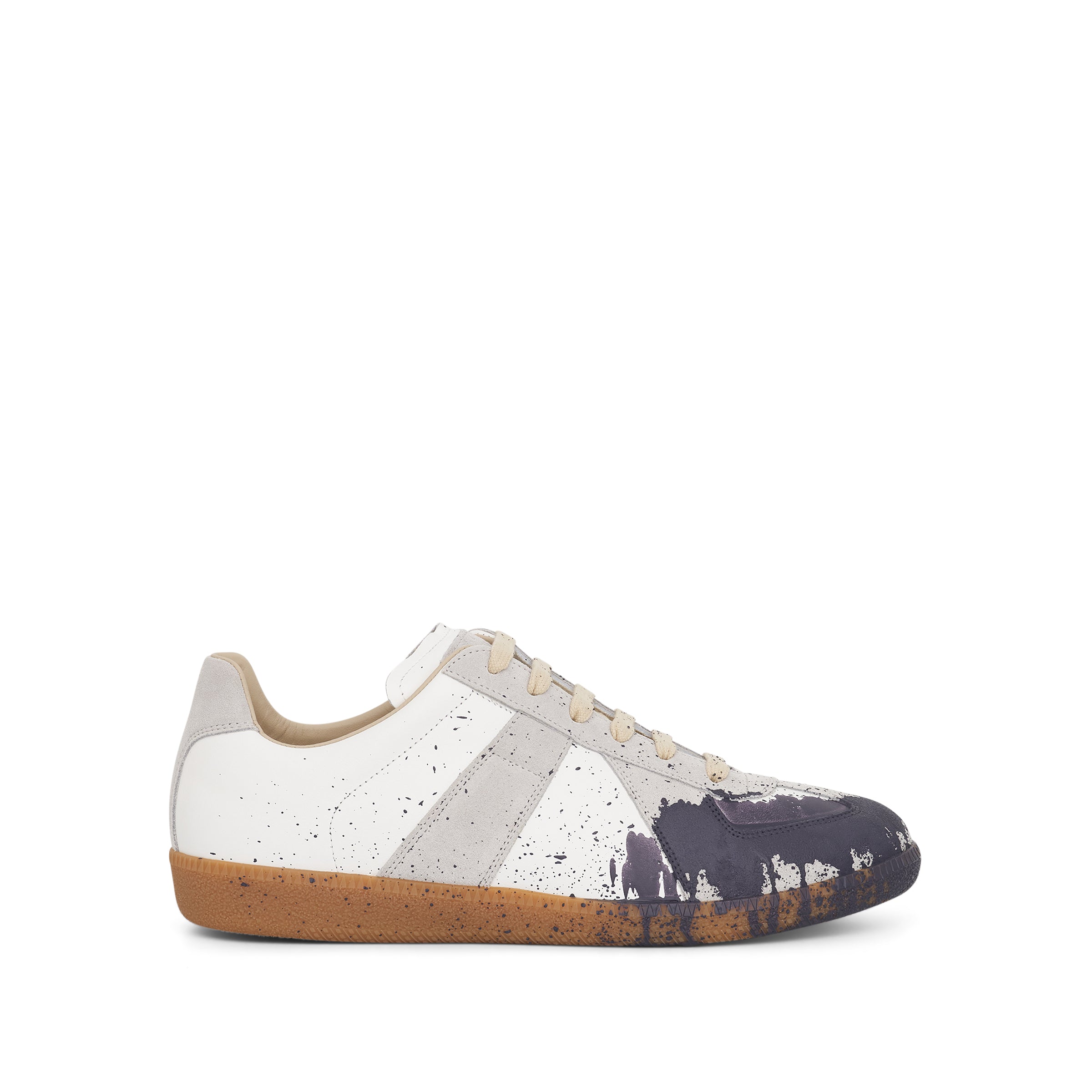 Shop Maison Margiela Replica Paint Drop Sneaker