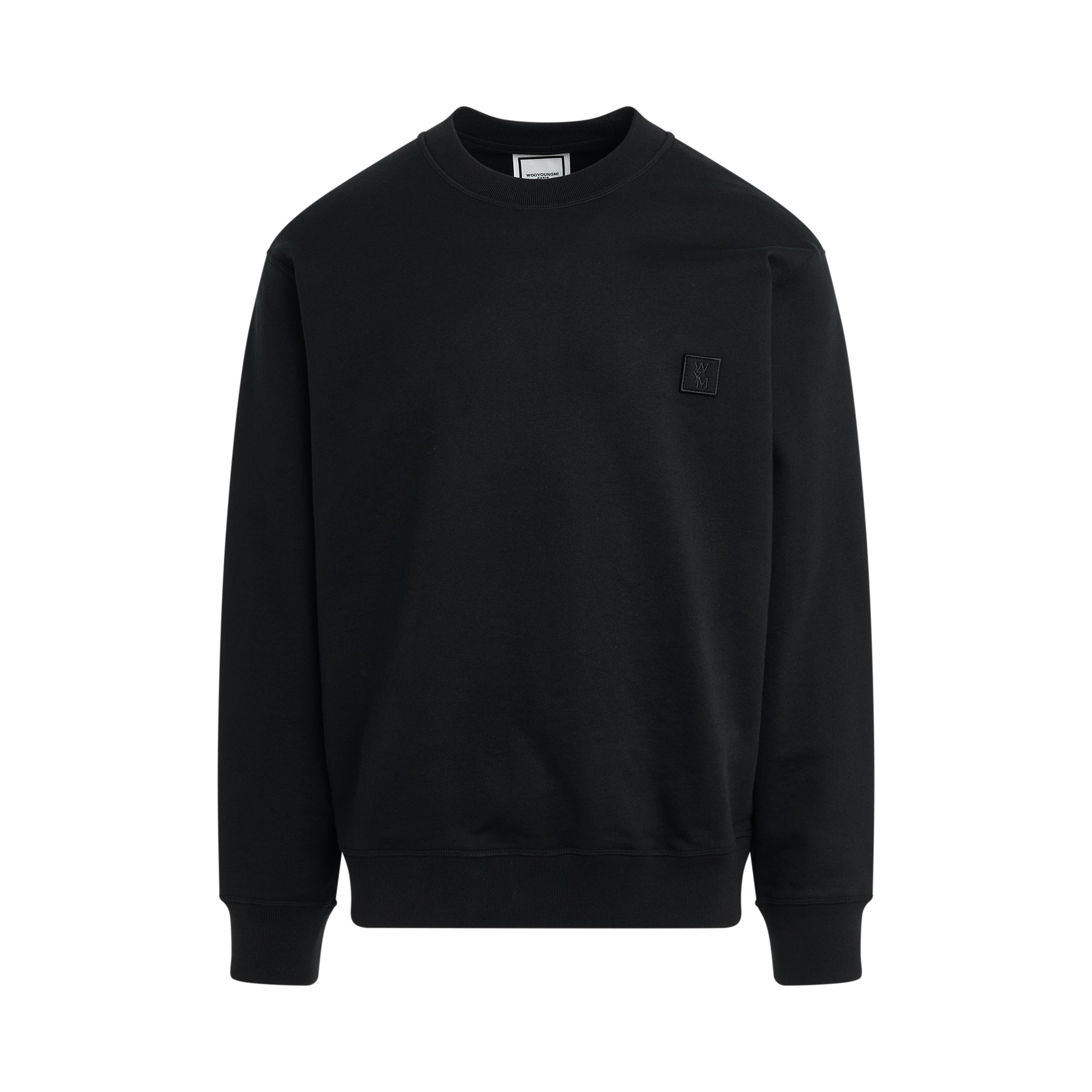 Shop Wooyoungmi Irridecent Back Logo Sweatshirt