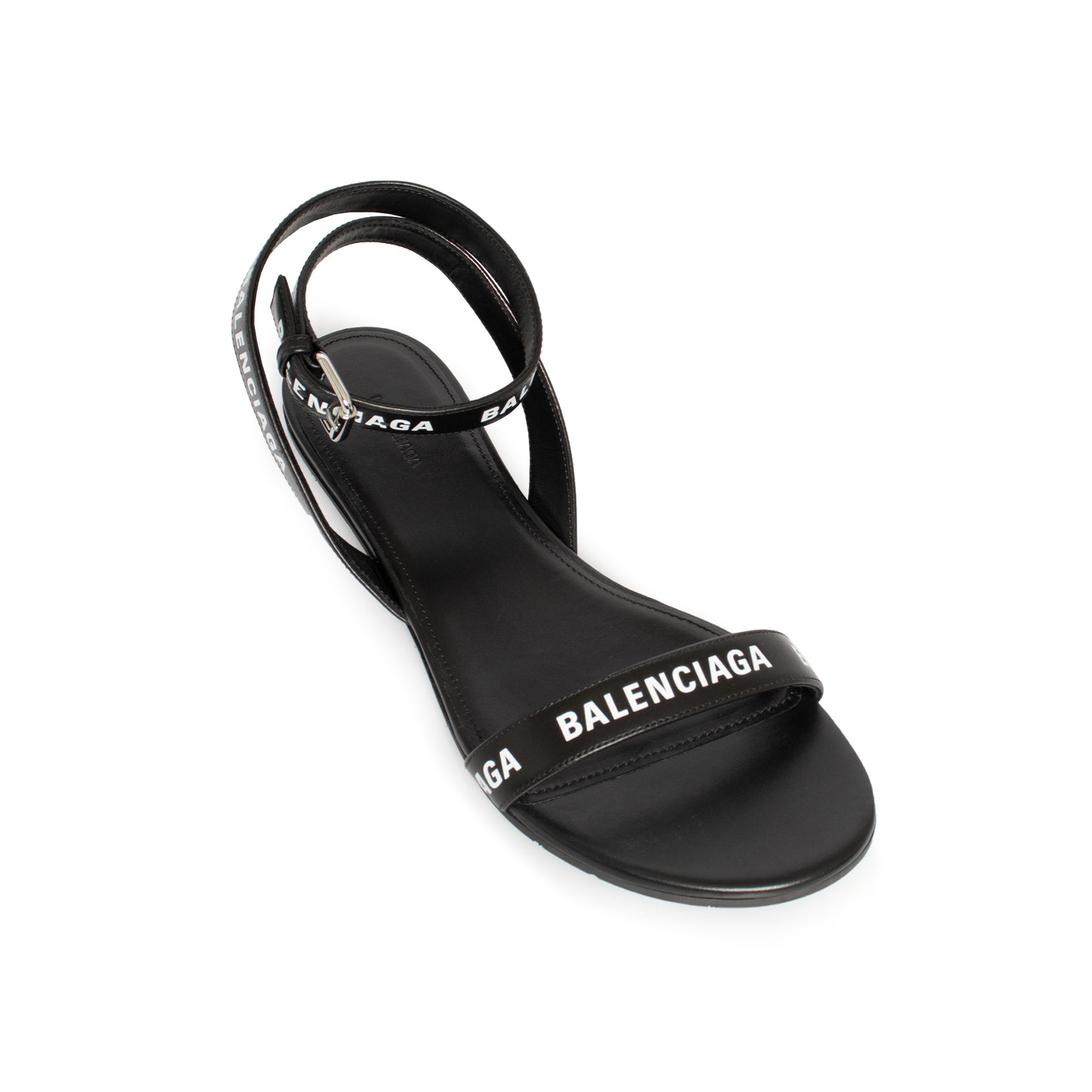 balenciaga allover logo sandals