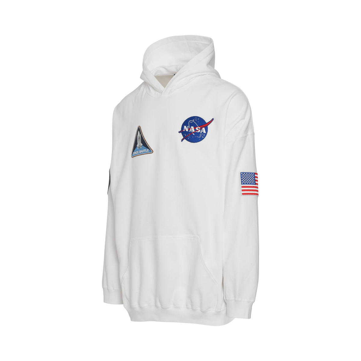 Nasa Space Boxy Hoodie in White