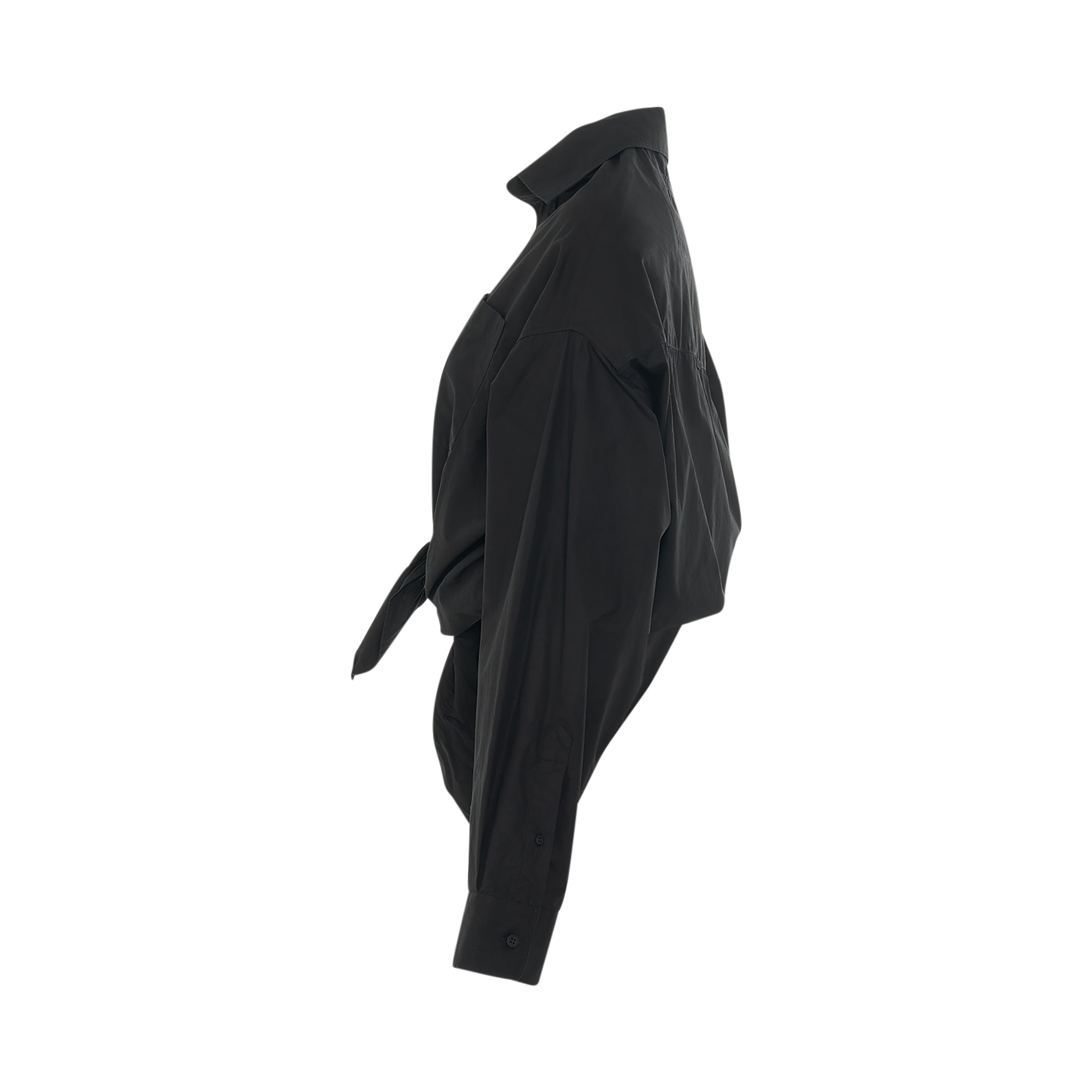 BALENCIAGA Lifted Collar Shirt in Black#N# – MARAIS