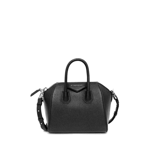 Mini Antigona Bag in Black in SHW
