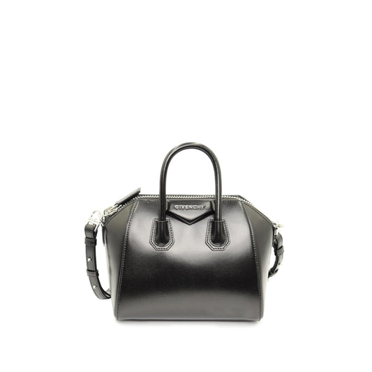 Mini Antigona Bag in Black in SHW