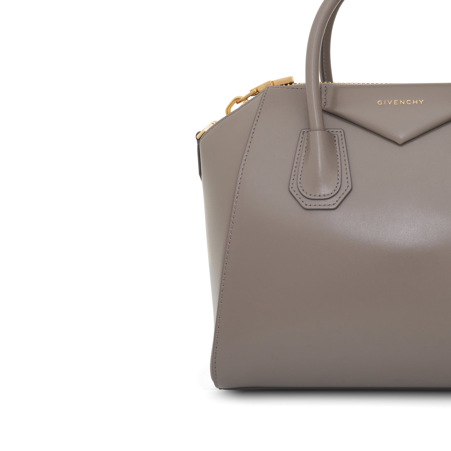 GIVENCHY Small Antigona Bag in Box Leather with GHW in Stone Grey – MARAIS