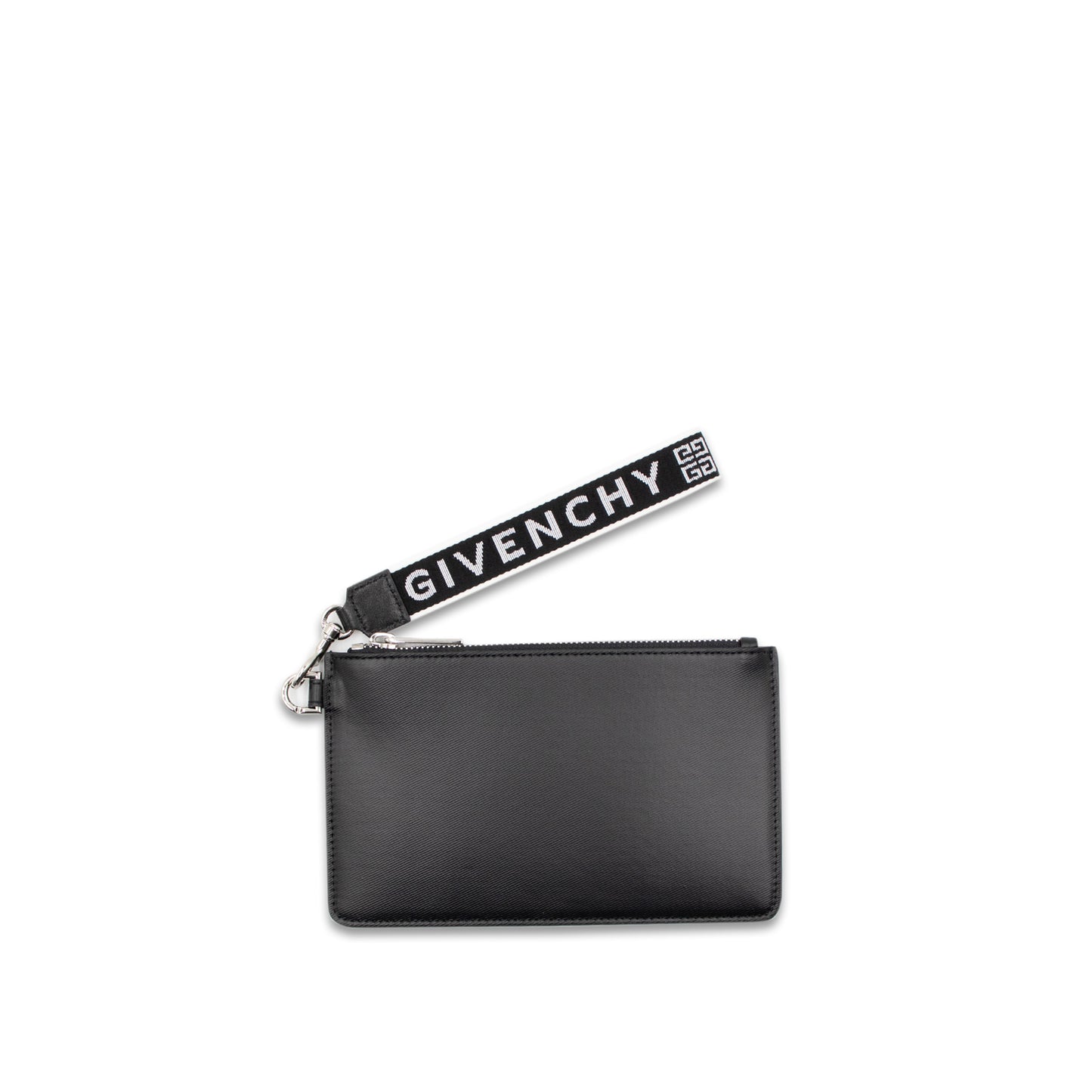 GIVENCHY 4G Wrist Strap Mini Pouch in Coated Canvas in Black – MARAIS