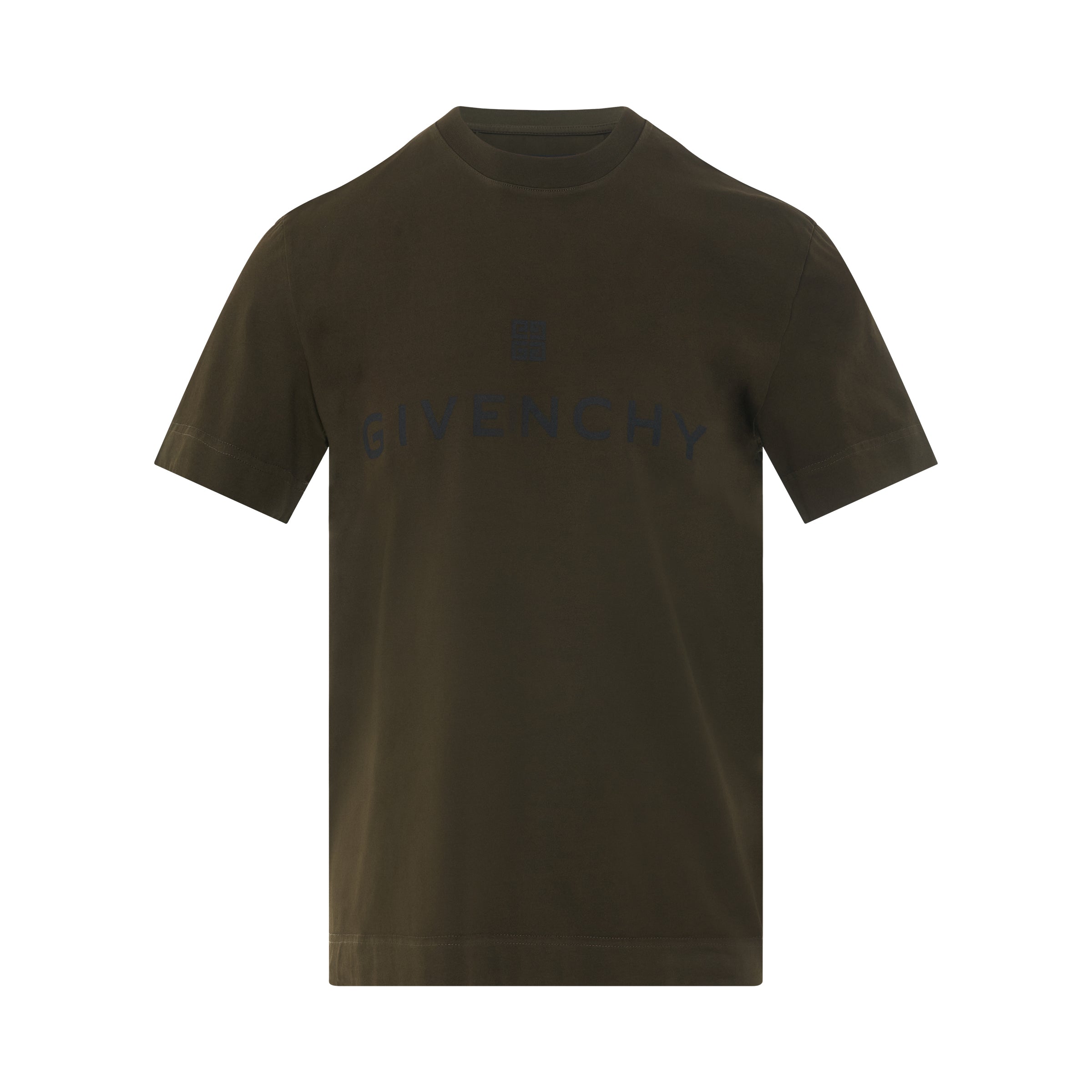 GIVENCHY Classic Logo Dyed T-Shirt in in Military Green – MARAIS