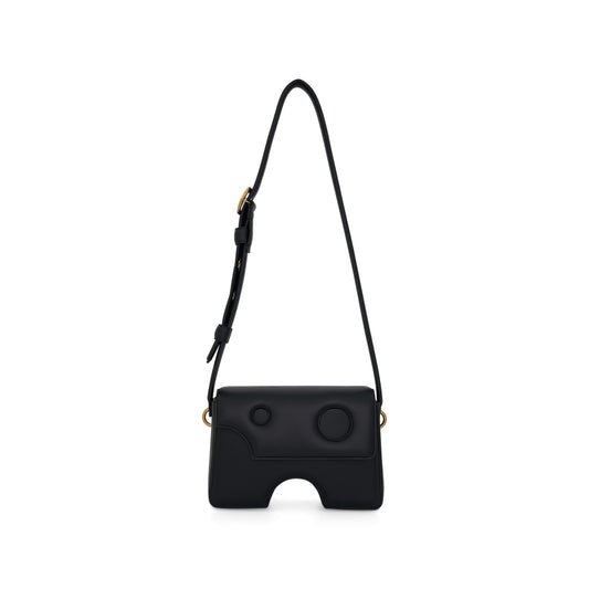 Burrow 27 leather shoulder bag - Off-White - Women