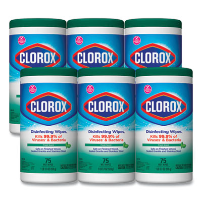 case of clorox wipes