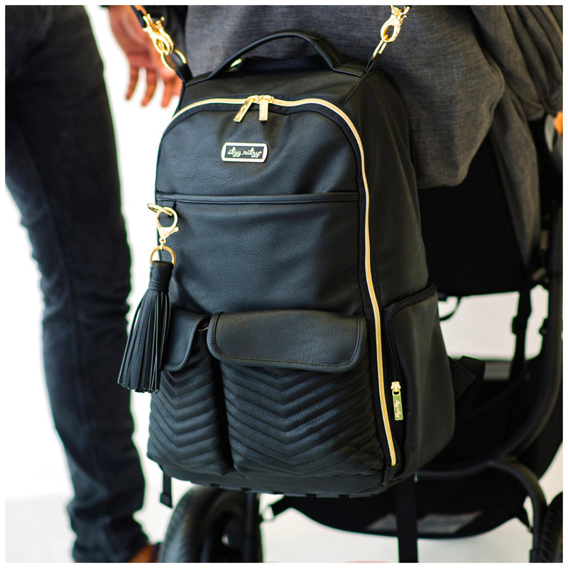alligevel Rationalisering sæt Jetsetter Boss Backpack™ Diaper Bag, Black – DeShea's Hospital Gift Shop