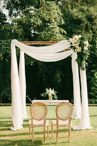 Ivory Wedding Arch Drapes for Wedding Ceremony and Reception ...