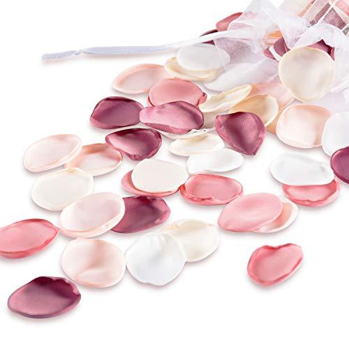 0.9 Pound Pink Rose Petals, 5000 Pcs Rose Petals for Romantic Night for Her  Set,Fake Pink Flower Petals for Wedding Decorations,Fake Silk Rose Petals