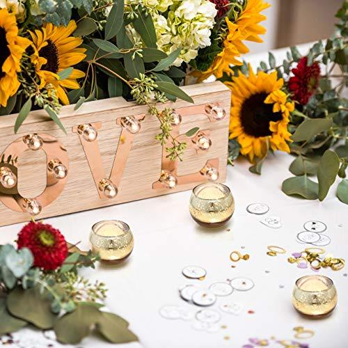 12 pcs Gold Votive Candle Holders for Wedding Centerpieces and