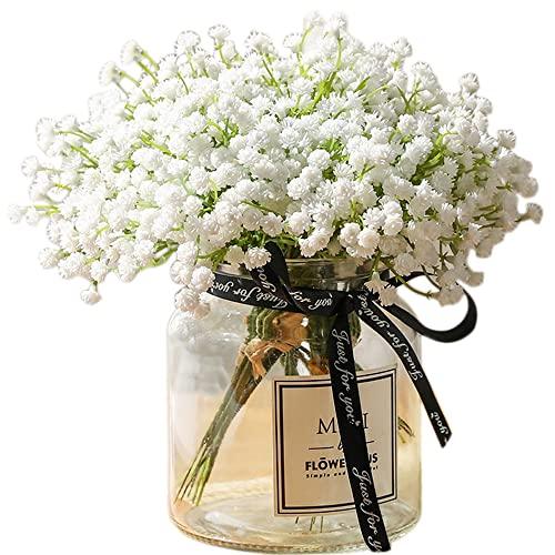1/2pcs White Babies Breath Flowers Artificial Gypsophila Fake Floral bride  Bouquets For bridal shower Wedding