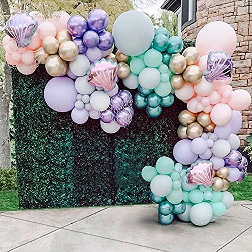 150pcs Mermaid Tail Balloon Garland Arch Kit, Mermaid Theme Girl Birth –  Lasercutwraps Shop