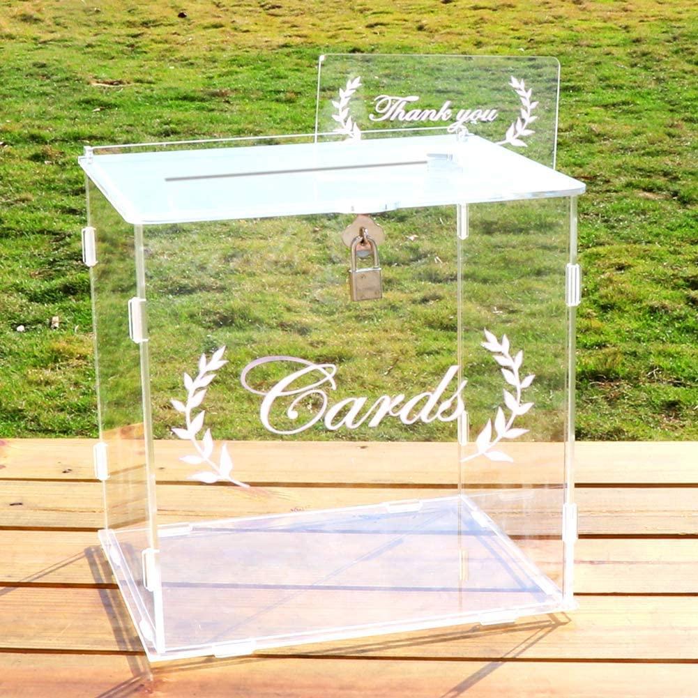 FixtureDisplays Diy Wedding Card Box Rustic Wood Card Box Gift