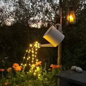 Watering Can with Lights, Fairy Light, Patio String Lights - Lasercutwraps Shop
