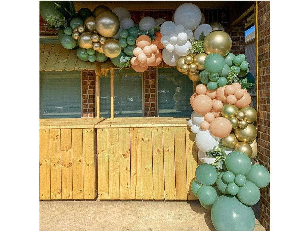 140 Pcs,Sage Green Balloon Garland ,Baby Shower Decorations Olive Gree –  Lasercutwraps Shop
