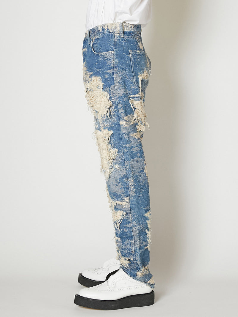 即購入可】TAAKK DENIM REGULAR PANTS DESTROY-