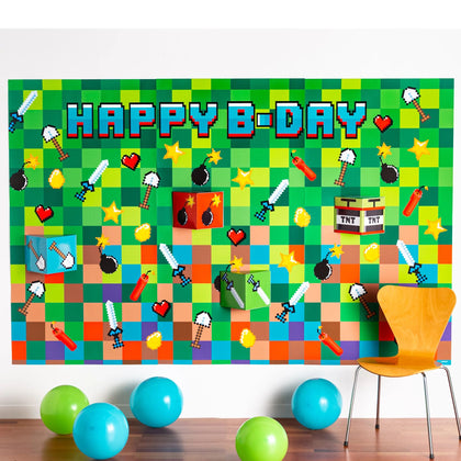 Pixel Party Deluxe Scene Setter | Kid's Birthday