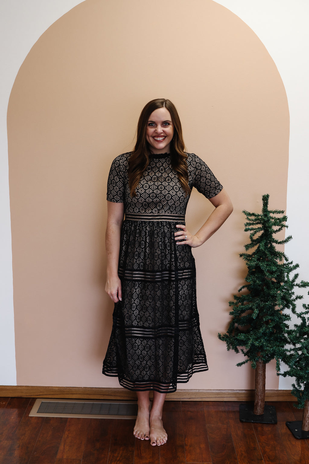 Vintage Patchwork Midi Dress – Hers & Mine Boutique