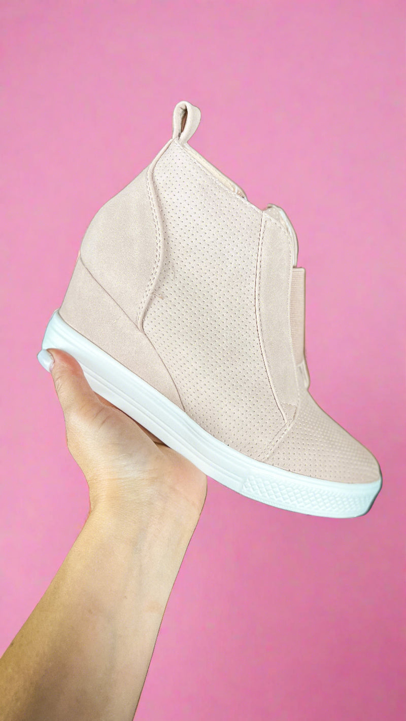 zoey black wedge sneaker