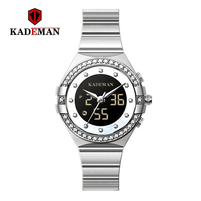 Kademan 2020 New Women Watches Luxury Brand Ladies Quartz Watch Stainless Steel Mesh Band Casual Bra