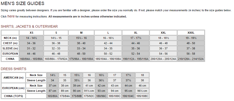 mcq alexander mcqueen size chart