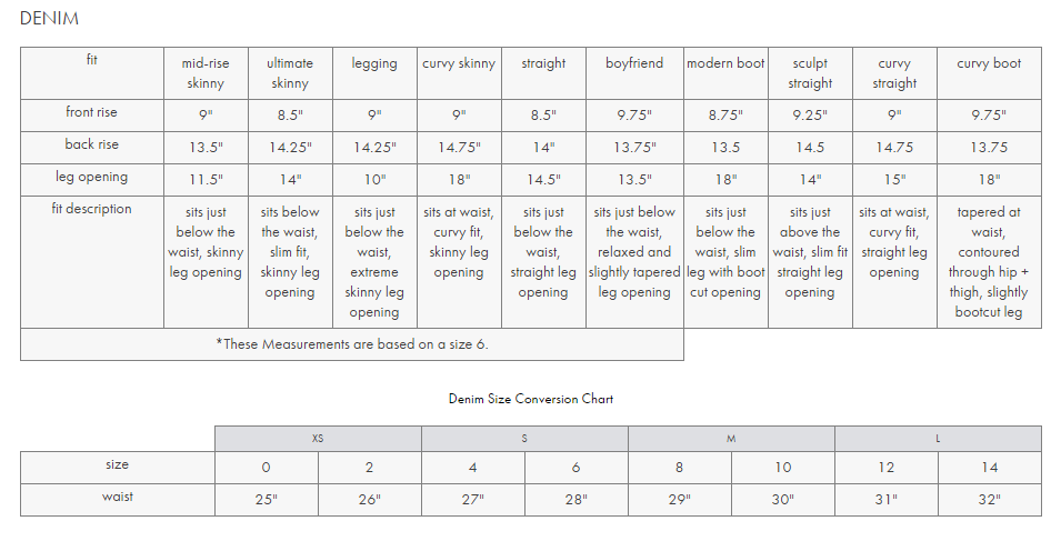 Inc Dress Size Chart