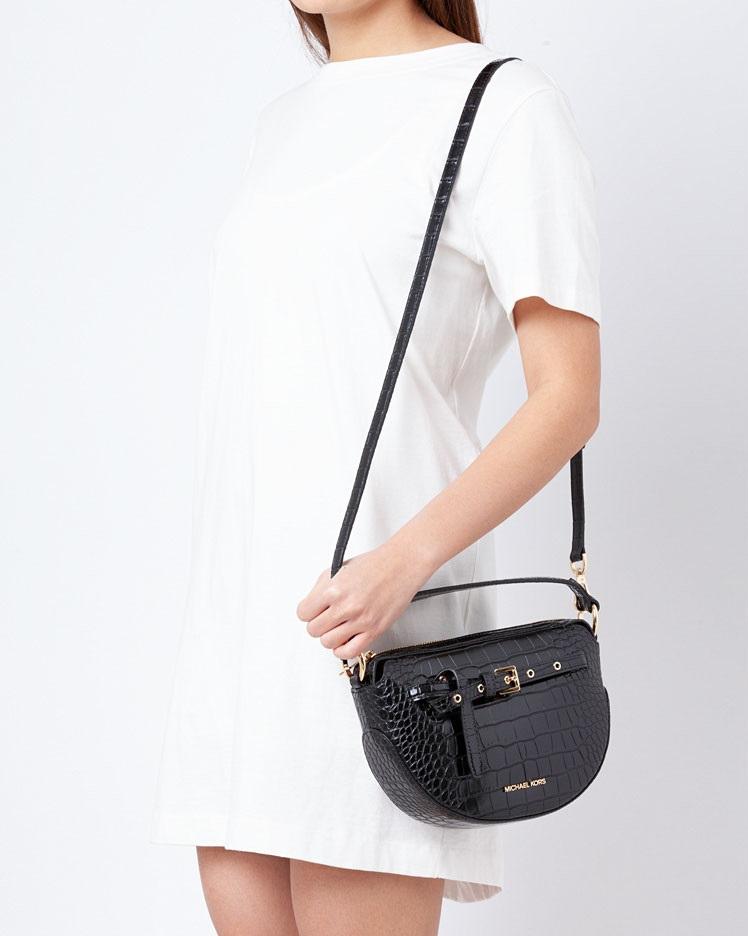 michael kors emilia half moon crossbody