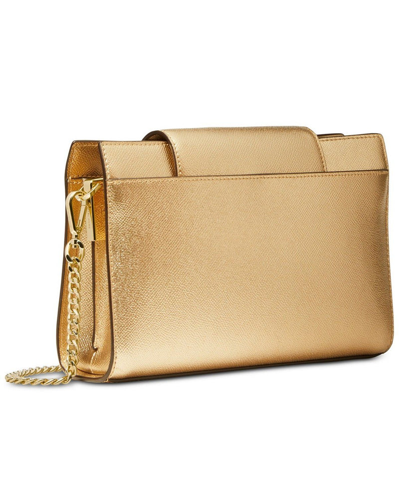 michael michael kors crossgrain leather small crossbody clutch