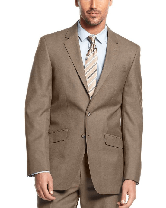 Kenneth Cole Reaction Tan Solid Slim-Fit 2 Piece Suit – Fashionbarn shop