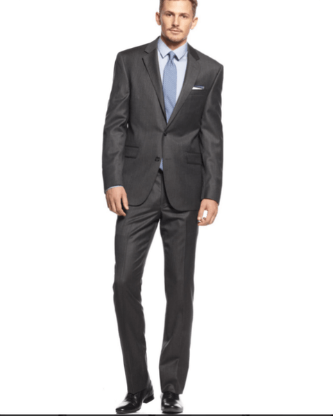 Kenneth Cole New York Charcoal Texture Slim-Fit Suit – Fashionbarn shop