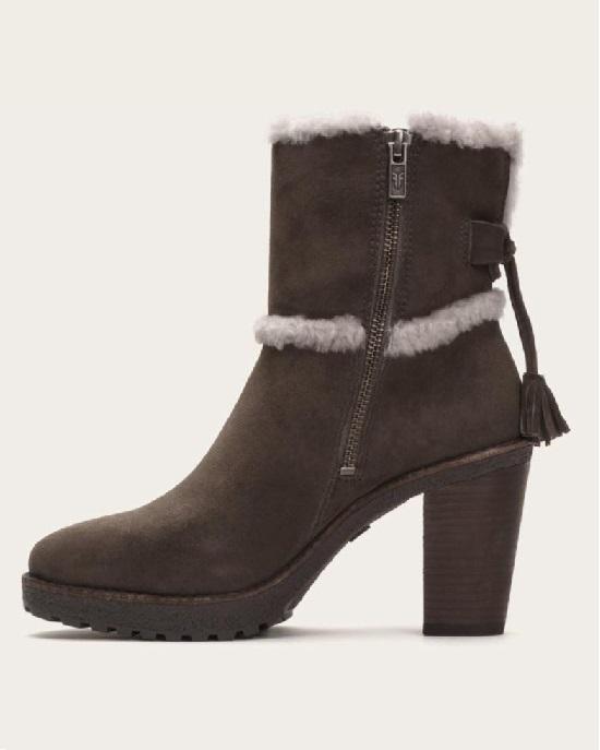 frye jen shearling short