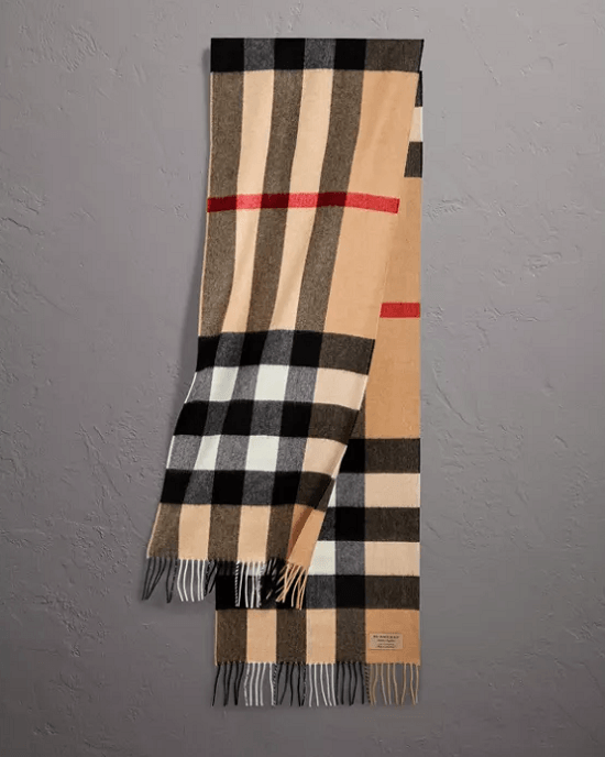 burberry large classic cashmere scarf