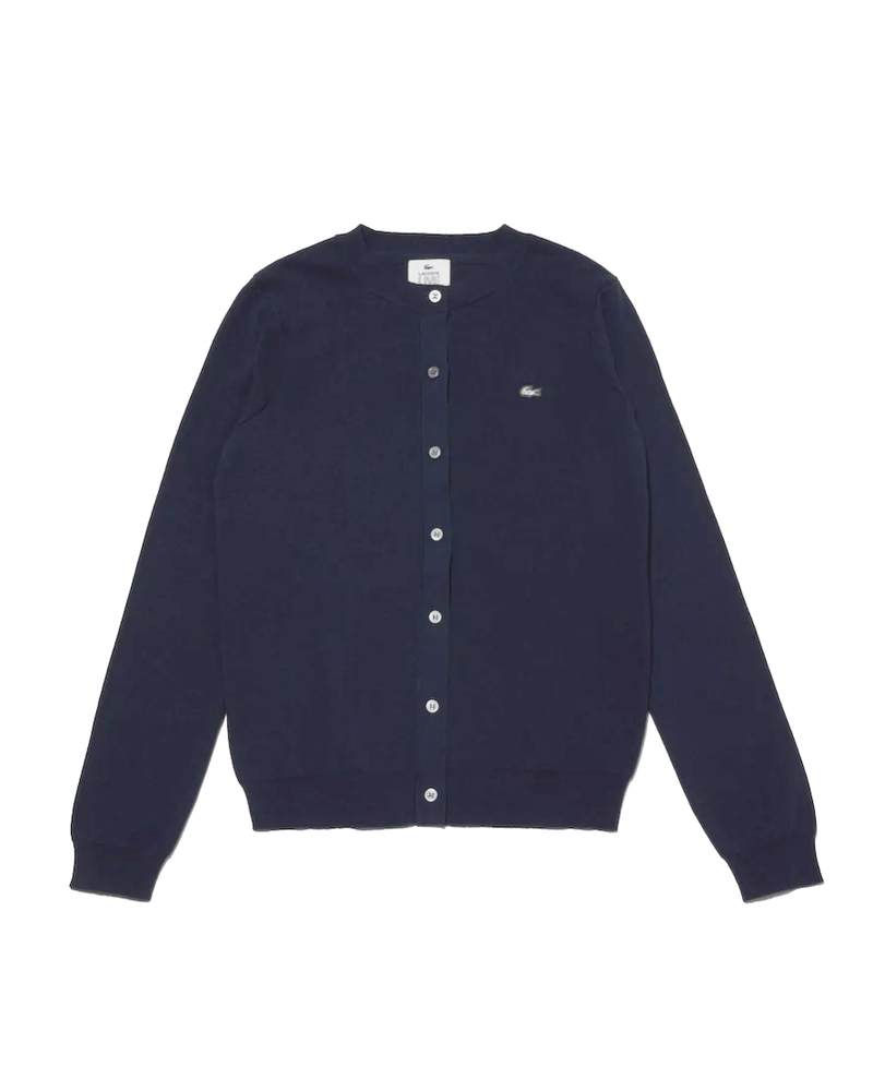 Lacoste LIVE Crew Neck Cotton Cardigan 