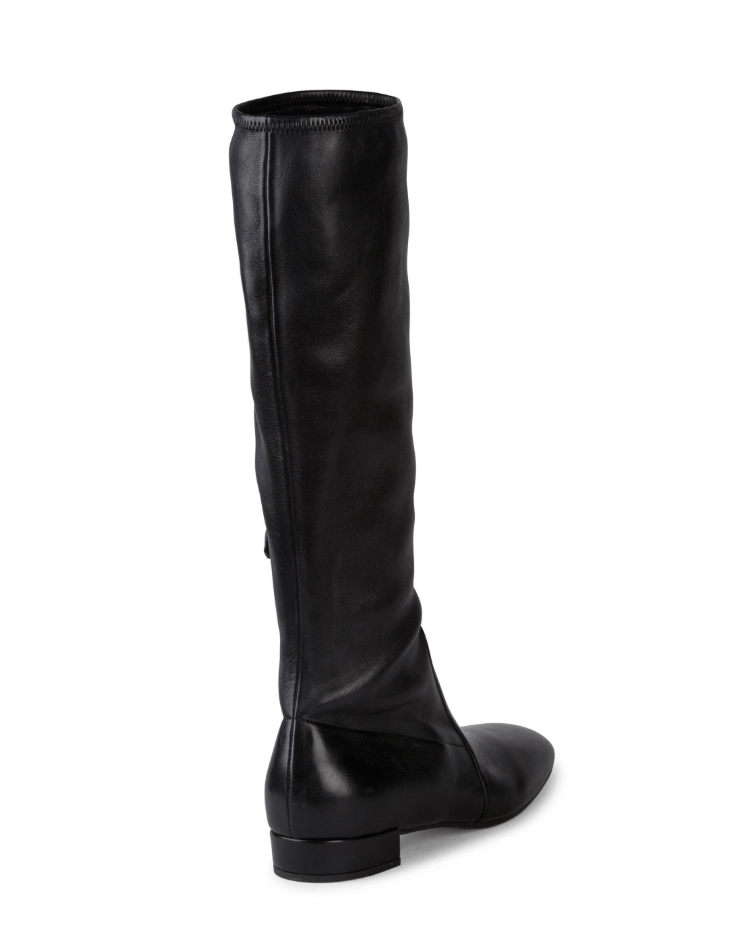 tall black stretch boots