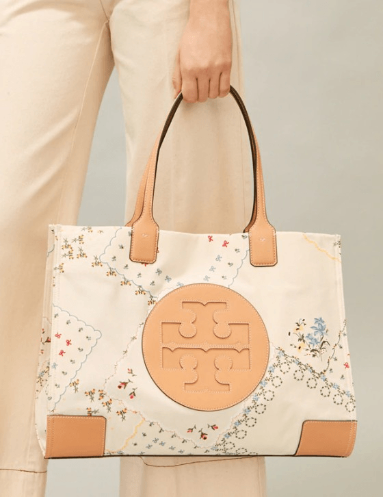 Tory Burch Kira Floral Shoulder Bag (ivory Meadow Folly) Shoulder Handbags  in Blue