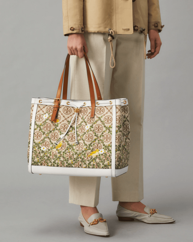 Tory Burch T Monnogram Jacquard Embroidered Tote Bag – Fashionbarn shop