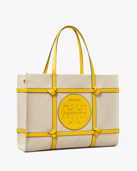 Tory Burch Ella Canvas Quadrant Knot Tote Bag – Fashionbarn shop